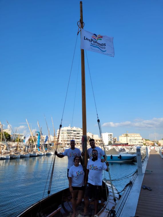 El bote Las Palmas de Gran Canaria llega a Mallorca para navegar por primera vez en el Mediterráneo