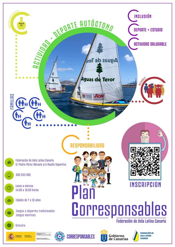 La Vela Latina Canaria como actividad extraescolar gratuita con el Plan Corresponsables